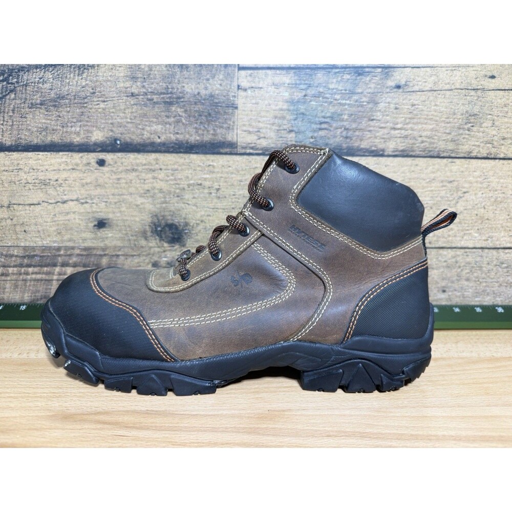 🔥Hytest Hiker Brown Comp Toe SD Boots 12 Wide Durable Safety Footwear For Men
